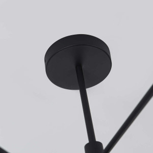 Lampa wisząca Snow 6 czarna 6xGU10