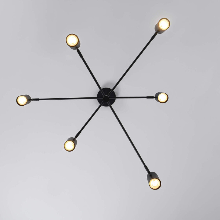Lampa wisząca Snow 6 czarna 6xGU10 - 15130