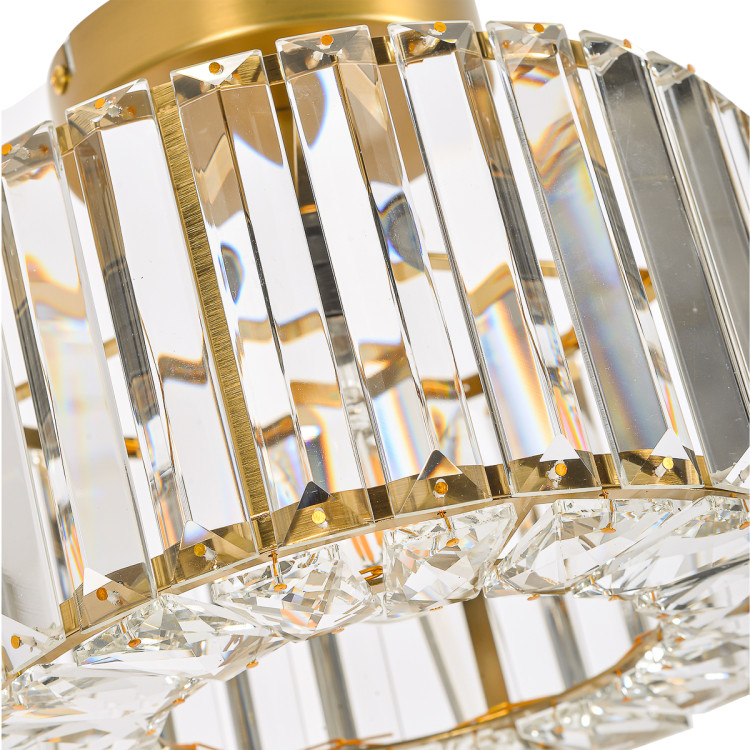 Plafon Vetro złoty 24,5 cm do wnętrza glamour - 15231