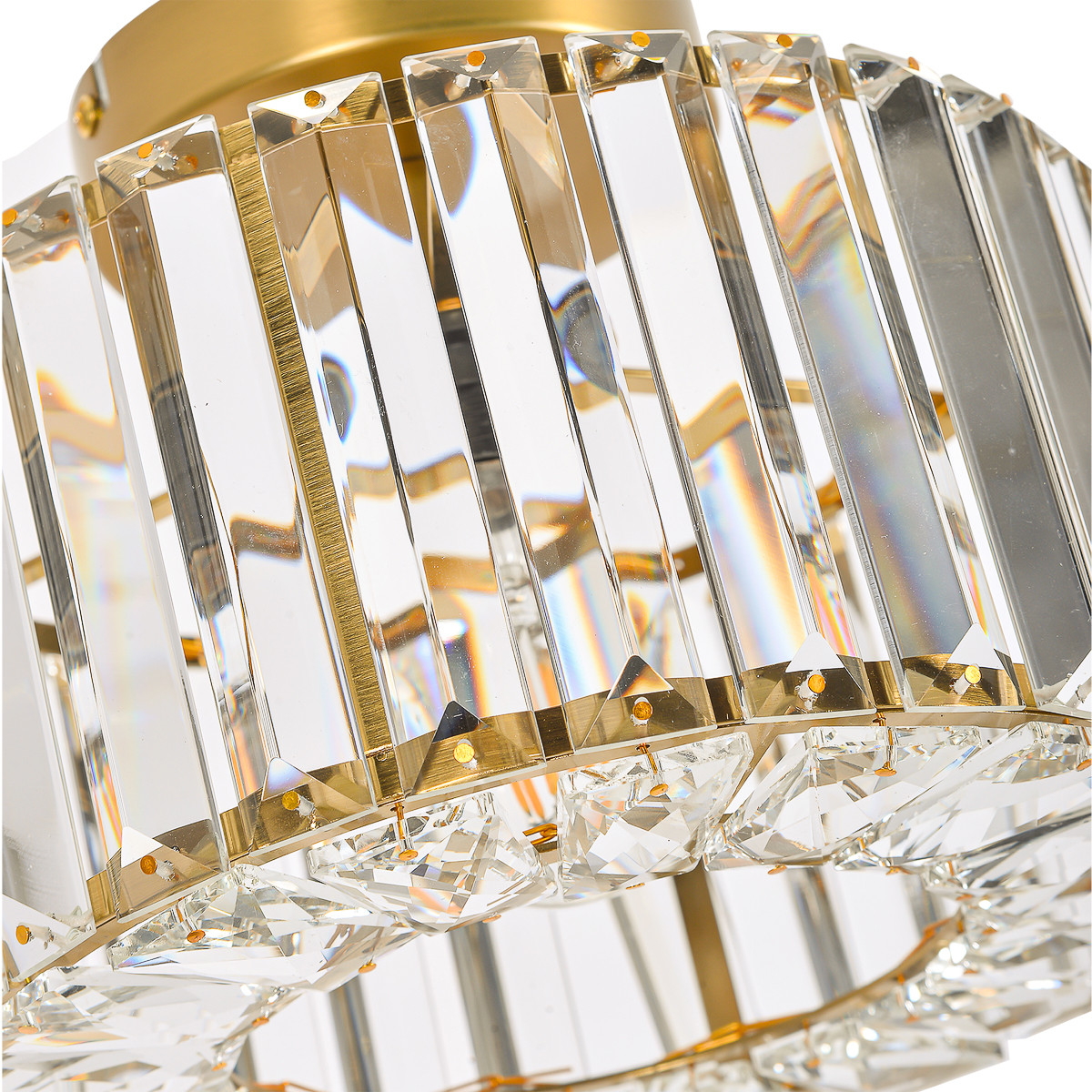 Złoty plafon Vetro 1xE27 Light Prestige