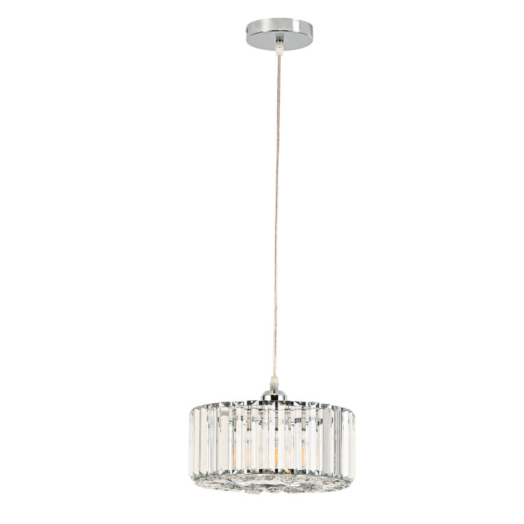 Okrągła lampa wisząca Vetro chrom 1xE27 - 15271