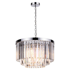 Lampa wisząca Vetro 5 srebrna 5xE14