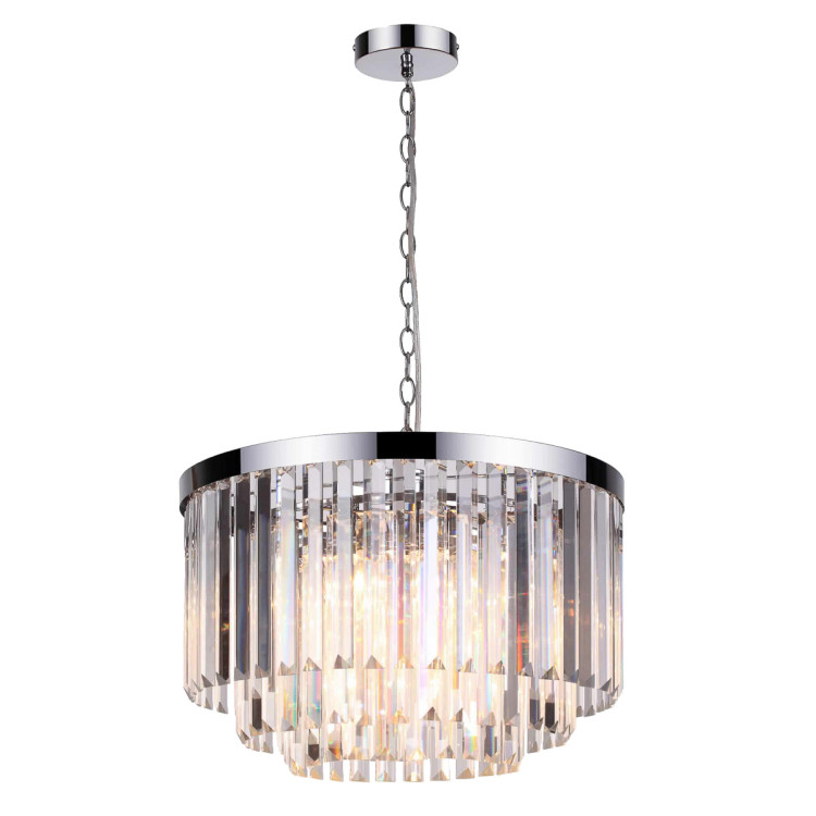 Lampa wisząca Vetro 5 srebrna 5xE14 - 15281