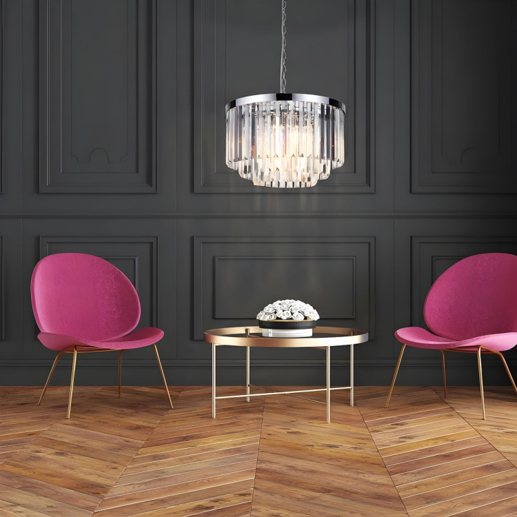 Lampa wisząca Vetro 5 srebrna 5xE14 - 15282
