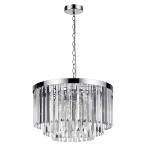 Lampa wisząca Vetro 5 srebrna 5xE14