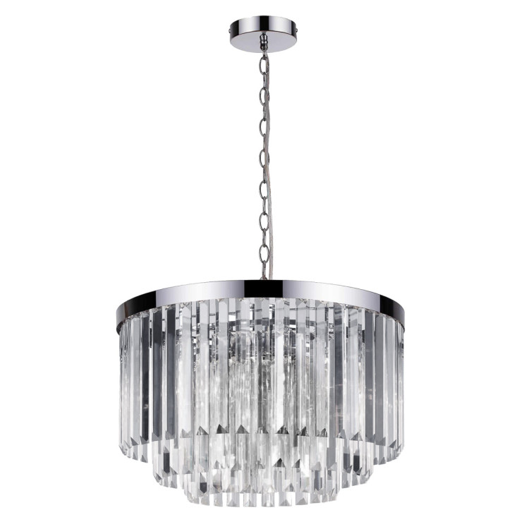 Lampa wisząca Vetro 5 srebrna 5xE14 - 15285