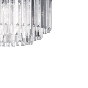 Lampa wisząca Vetro 5 srebrna 5xE14