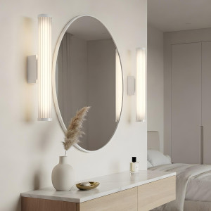 Biały kinkiet nad lustro Vena 60 cm LED
