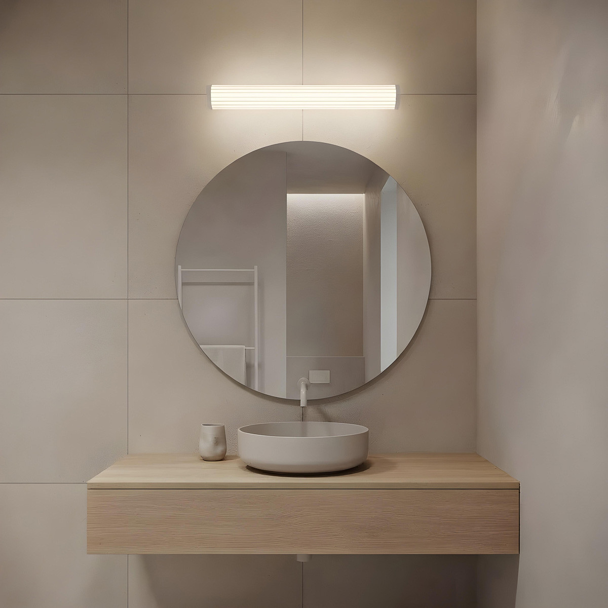 Biały kinkiet Vena 60 cm LED CCT Light Prestige