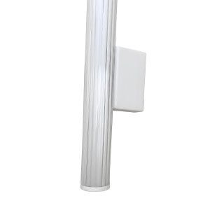 Kinkiet Vena 60 cm biały z transparentnym szkłem