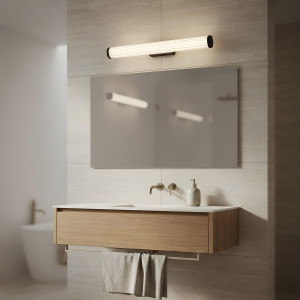 Czarny kinkiet nad lustro Vena 60 cm LED