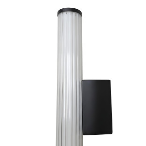Kinkiet Vena 60 cm czarny z transparentnym szkłem