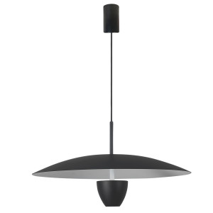 Lampa wisząca Ufo L czarna LED CCT