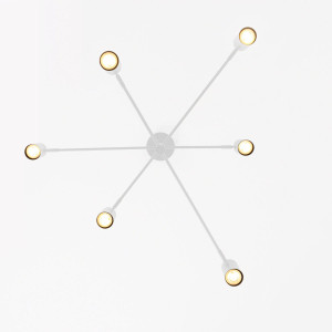 Lampa wisząca Snow 6 biała 6xGU10