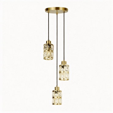 Lampa wisząca Lira 3 LP-2024/3P GD w kolorze złotym