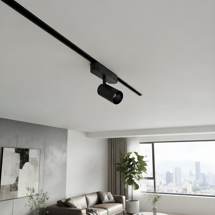 Magnetic Slim Veltra czarny reflektor LED 10W do szynoprzewodu - 15481
