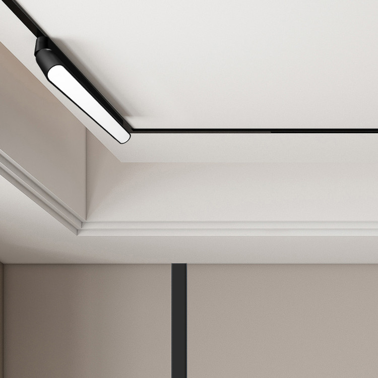 Czarny reflektor magnetyczny LED Magnetic Slim Fizz 12W - 15535