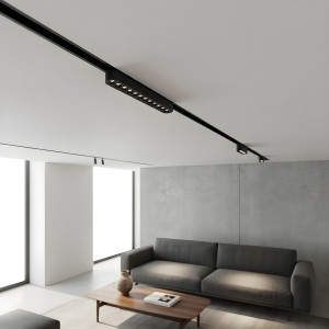 Czarny reflektor szynowy LED Magnetic Slim Zing 12W