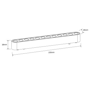 Czarny reflektor LED Zing 12W do szynoprzewodu Magnetic Slim