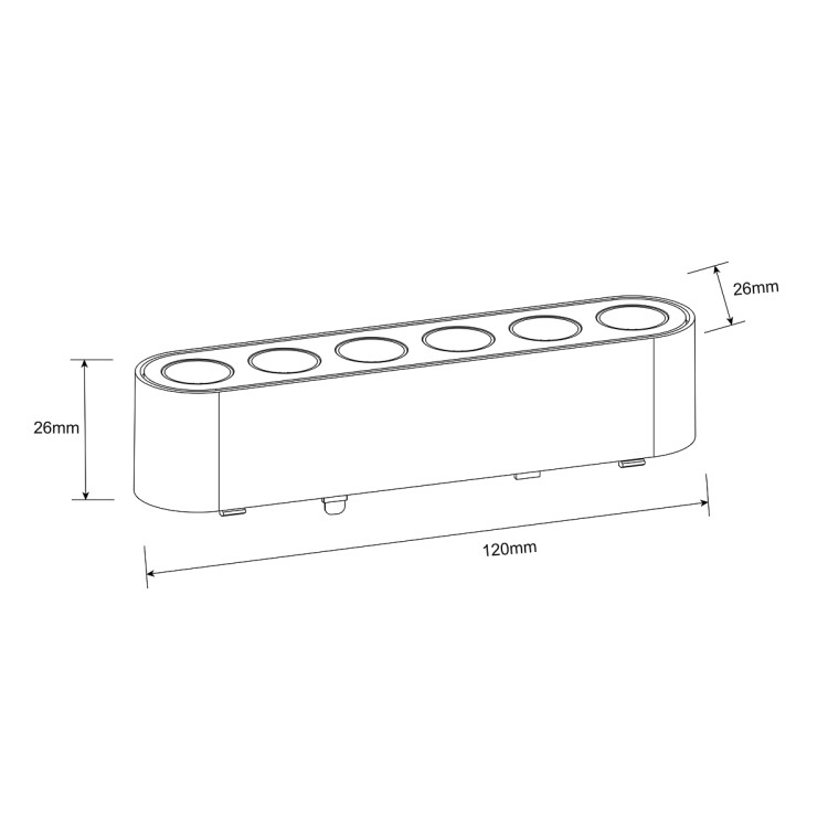 Czarny reflektor LED Zing 6W do systemu szynowego Magnetic Slim - 15586