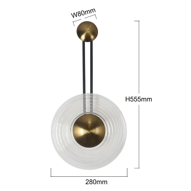 Kinkiet Bell transparentny LED CCT - 15741