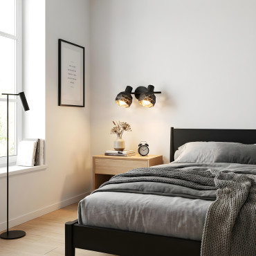 Spot Reus czarny 2xE14
