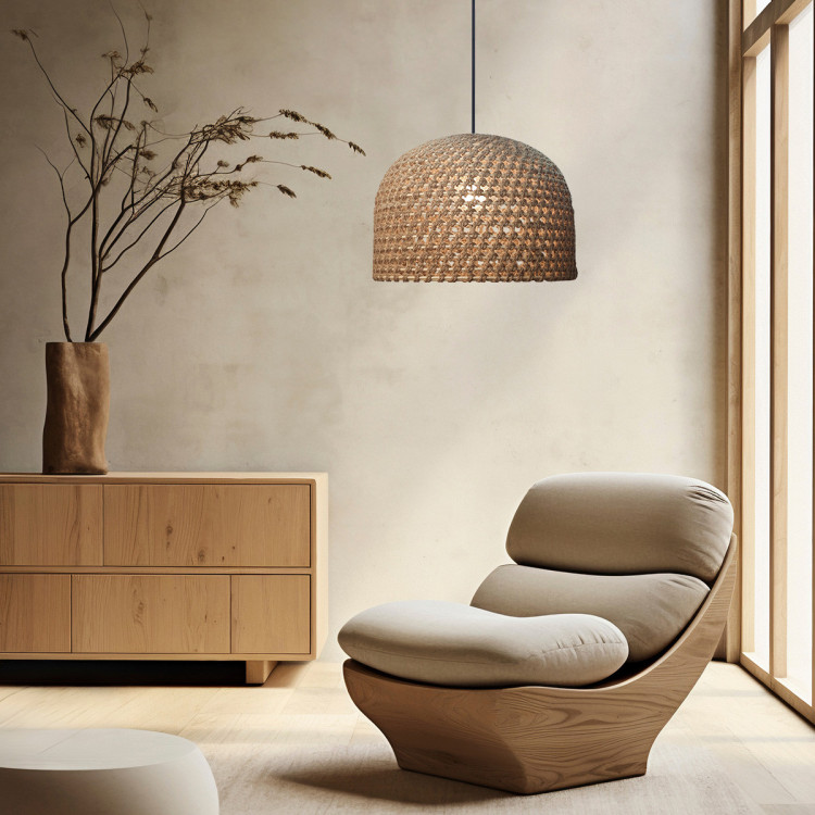 Rattanowa lampa wisząca Kanso 50 cm jasne drewno 1xE27 - 15827