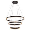Lampa wisząca Plum 80 cm 60 cm 40 cm czarno-transparentna LED CCT
