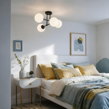 Lampa wisząca Roma 4 czarna 4xE14