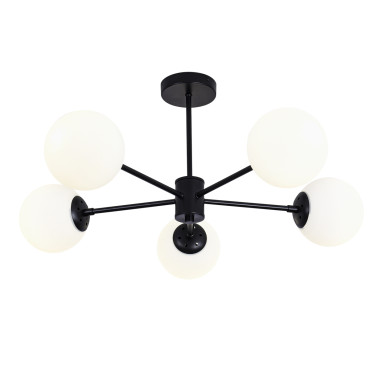 Lampa wisząca Roma 5 czarna 5xE14
