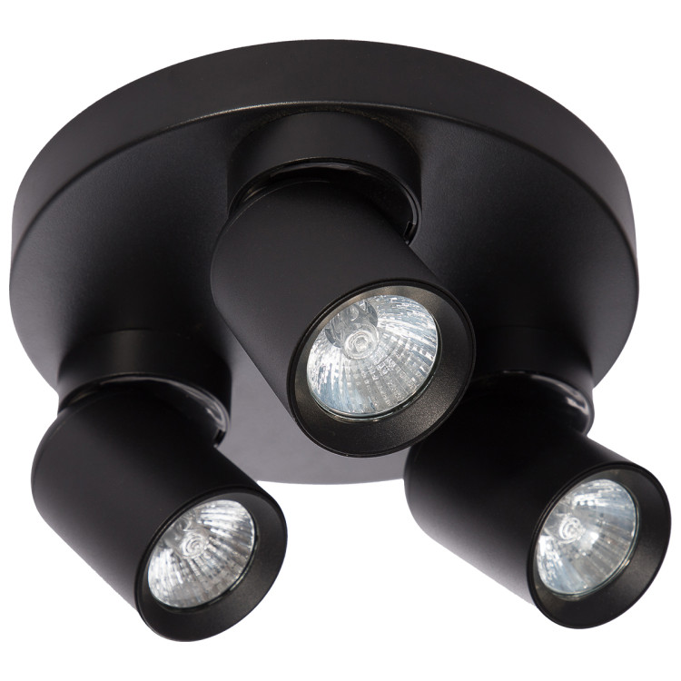 Plafon Pointa czarny 3xGU10 - 16125
