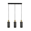 Lampa wisząca Tirana 3 czarna 3xE27