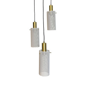Lampa wisząca Tirana 3 biała 3xE27