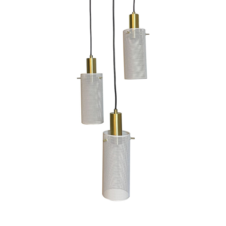 Lampa wisząca Tirana 3 biała 3xE27 - 16146