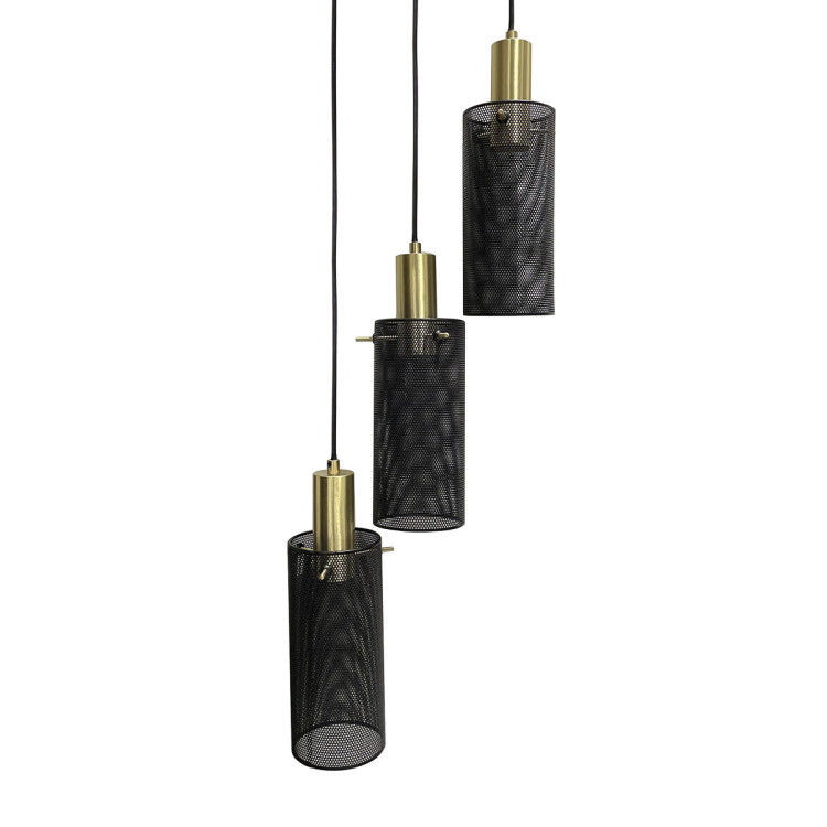 Lampa wisząca Tirana 3 czarna 3xE27 - 16156