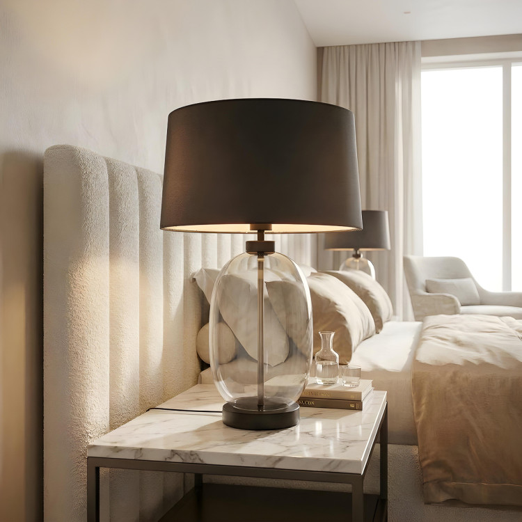 Lampa stołowa Amur dymna 1xE27 - 16341
