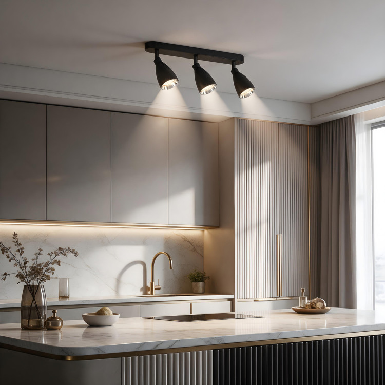 Campana 3 spot czarny 3xGU10 - 16365