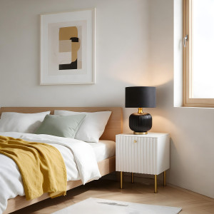 Lampa stołowa Tamiza 48 cm czarna 1xE27