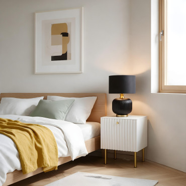 Lampa stołowa Tamiza 48 cm czarna 1xE27