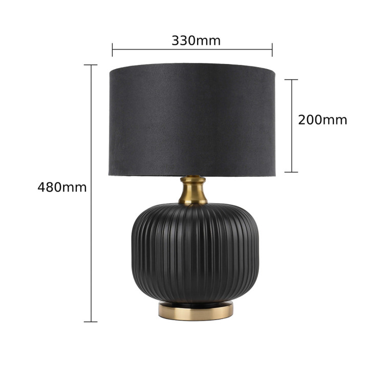 Lampa stołowa Tamiza 48 cm czarna 1xE27 - 16449