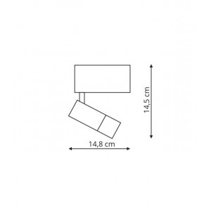 Reflektor do szynoprzewodów Magnetic Sun czarny LED 3000K