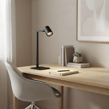 Lampa biurkowa Snow czarna 1xGU10