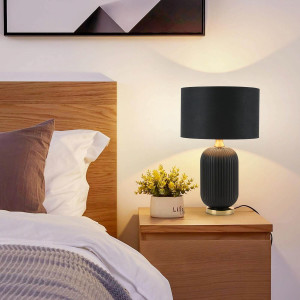 Lampa stołowa Tamiza 65 cm czarna 1xE27