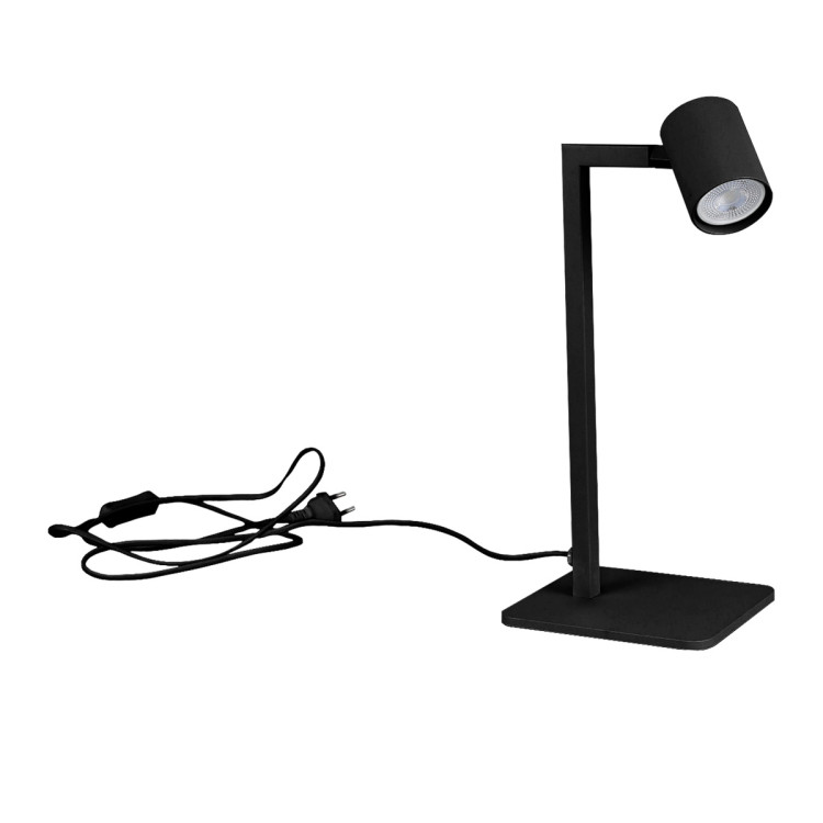 Lampa biurkowa Snow czarna 1xGU10 - 16472
