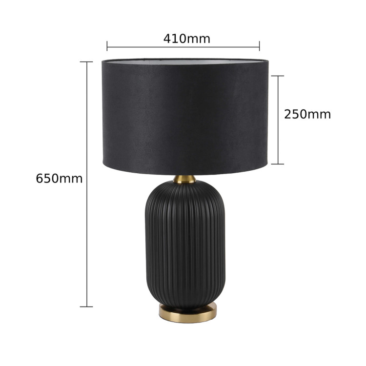 Lampa stołowa Tamiza 65 cm czarna 1xE27 - 16484