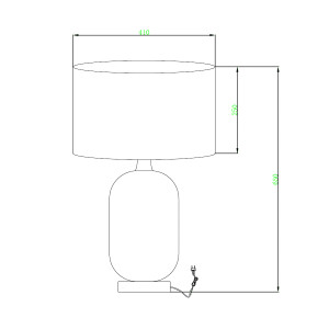 Lampa stołowa Tamiza 65 cm złota 1xE27