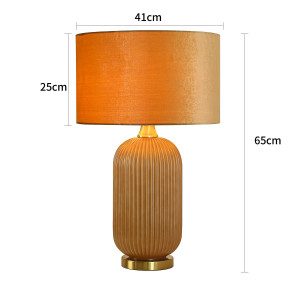 Lampa stołowa Tamiza 65 cm złota 1xE27