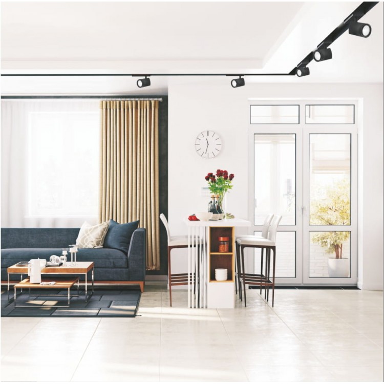 Reflektor do szynoprzewodów Magnetic Sun czarny LED 3000K - 1654