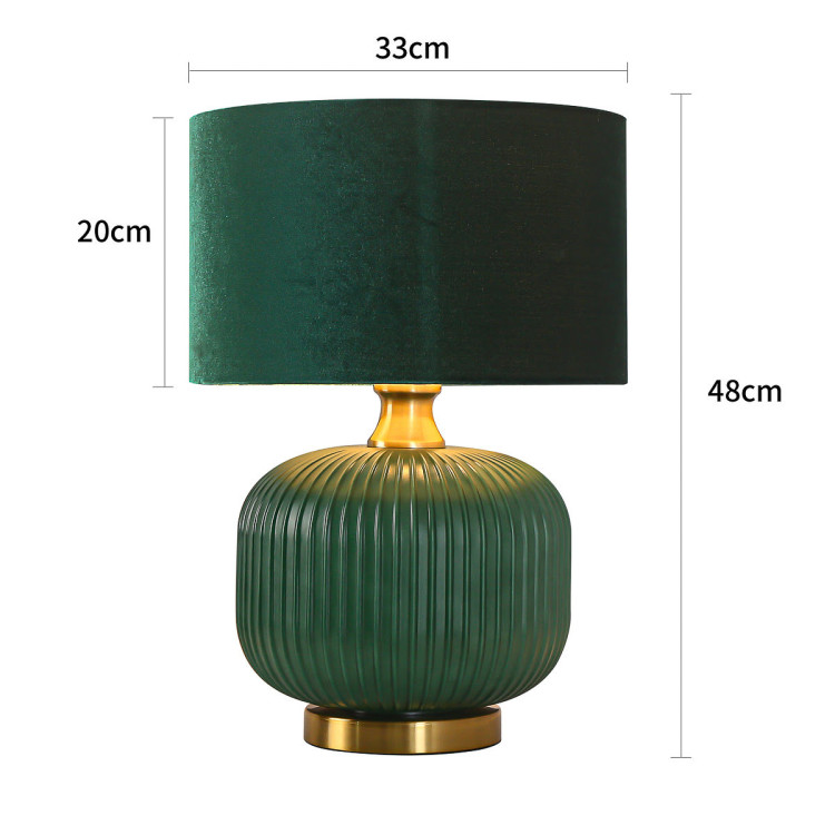 Lampa stołowa Tamiza 48 cm zielona 1xE27 - 16553