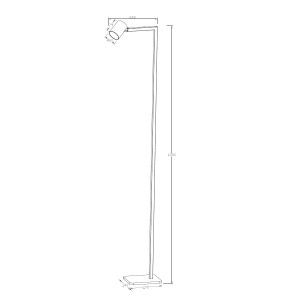 Lampa podłogowa Snow czarna 1xGU10